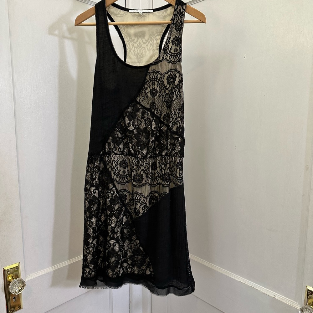 Collective Concepts Mini Dress Lace and Bead Details